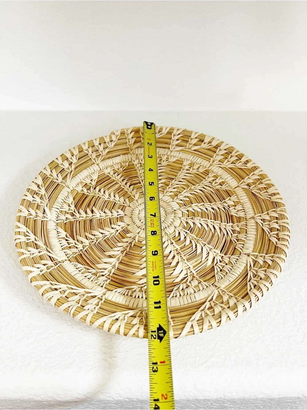 Handmade Southwestern Coiled Yucca Basket Tray Wall Plaque 12
